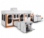 UT21 Máquina automática para fabricar bolsas no tejidas con caja de fondo cuadrado con asa en línea